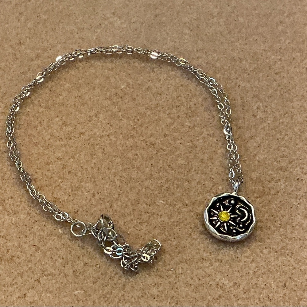 Beautiful Moon and Stars Necklace 22” BN